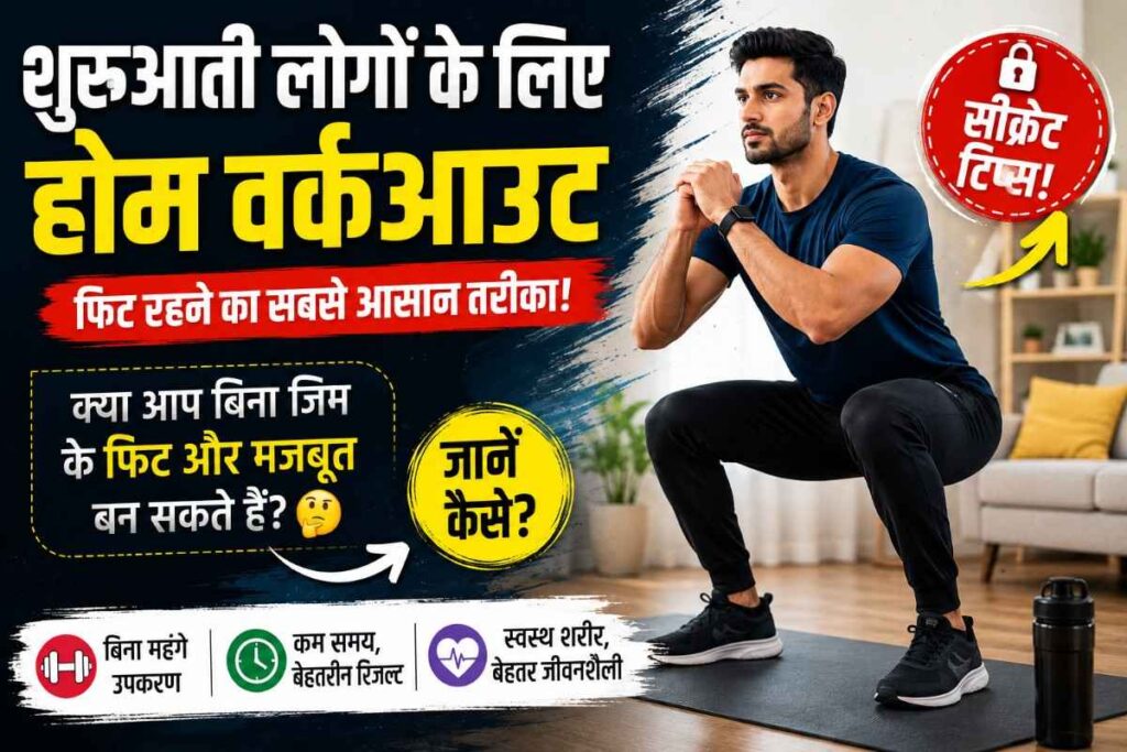 शुरुआती लोगों के लिए होम वर्कआउट – घर पर फिट रहने का आसान तरीका