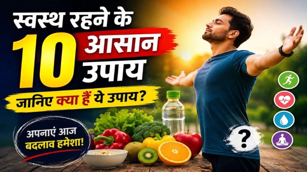 Swasth Rahne Ke 10 Aasan Upay Healthy Lifestyle Tips In Hindi